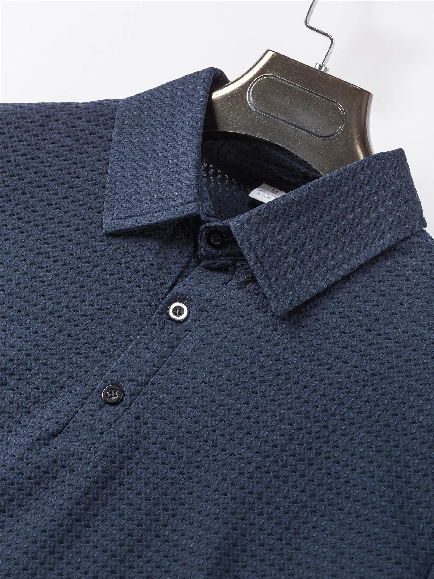 Summer T-shirt net ice silk breathable Short sleeve mens shirt collar solid Polo shirt Half sleeve mens clothing 250526