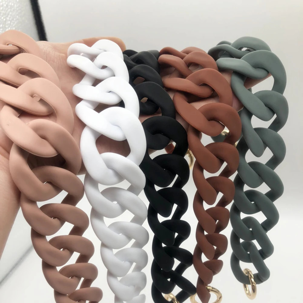 1Pc 30cm4160cm Acrylic Resin Bag strap for Shoulder Bag fish Bone Handbag Chain Strap Detachable Belts Handle Bag Accessories 250528