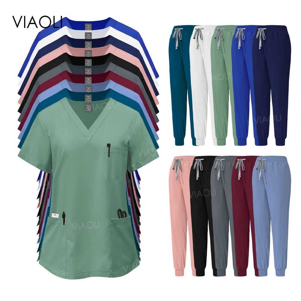 Nurse Uniform Hospital Accessories Surgical Dental Veterinary Work Wear Medical Nursing Healthcare Pharmacy Scrub Suit X250528