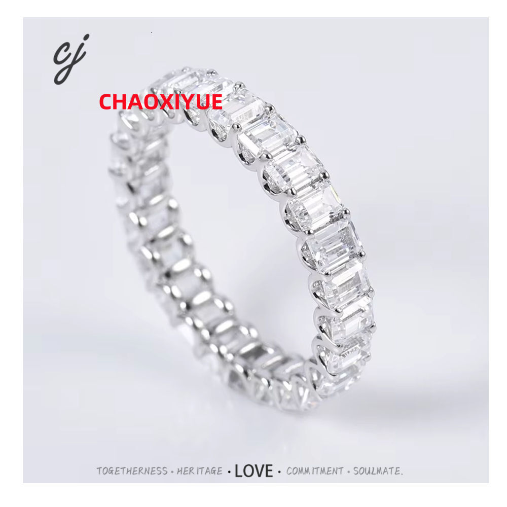 Carline Fine Jewelry Sterling Silver 925 Engagement Rings for Women Moissanite Ring for Women 5A Zircon Rhodium Plated Ring