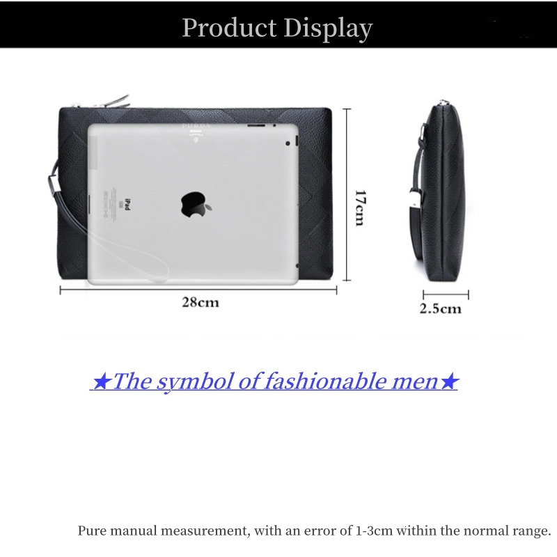 Mens Genuine Leather Handbag Business Solid Color Card Bag Purses Fashion Ultra Thin Men Business Card Holder Phone Bags 250526