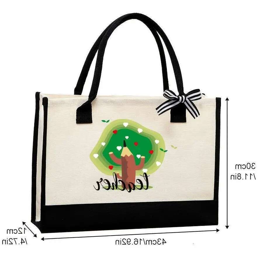 1pc Casual Style Large Capacity Tote Women, Reusable Waterproof ing, Thick Canvas Shoulder Bag for Travel and Beach Vacation