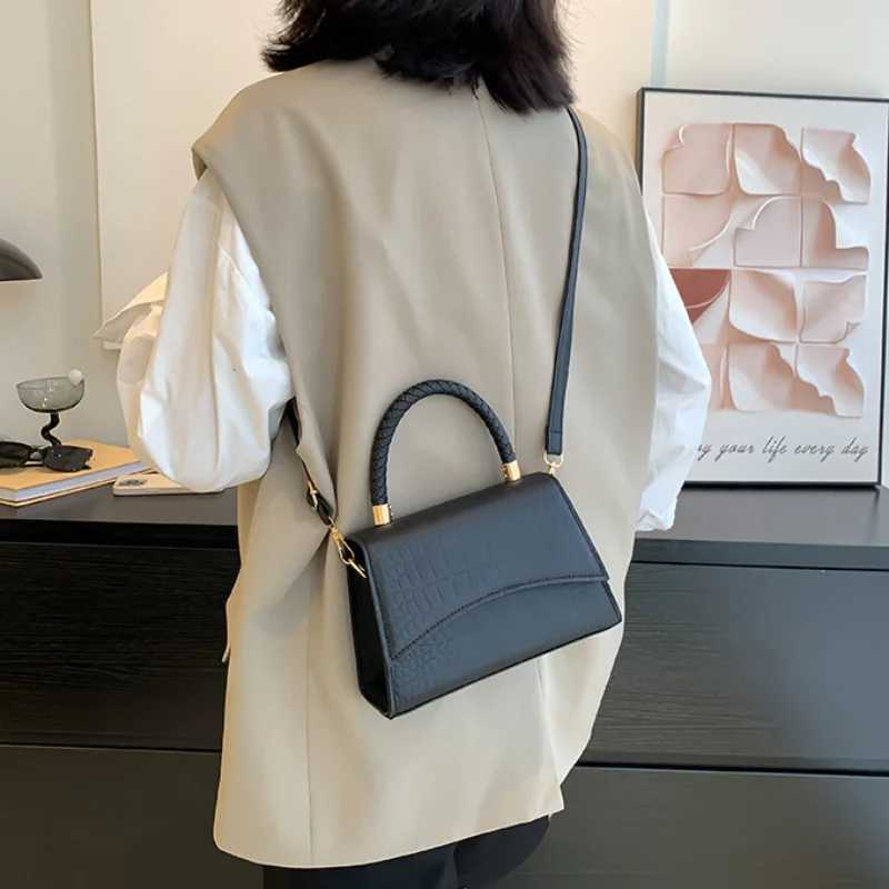 Solid Pu Leather Shoulder Bag Fashion Designer Handbags Top Handle Bags for Women Casual Crossbody Bags Luxury Bag Y250528