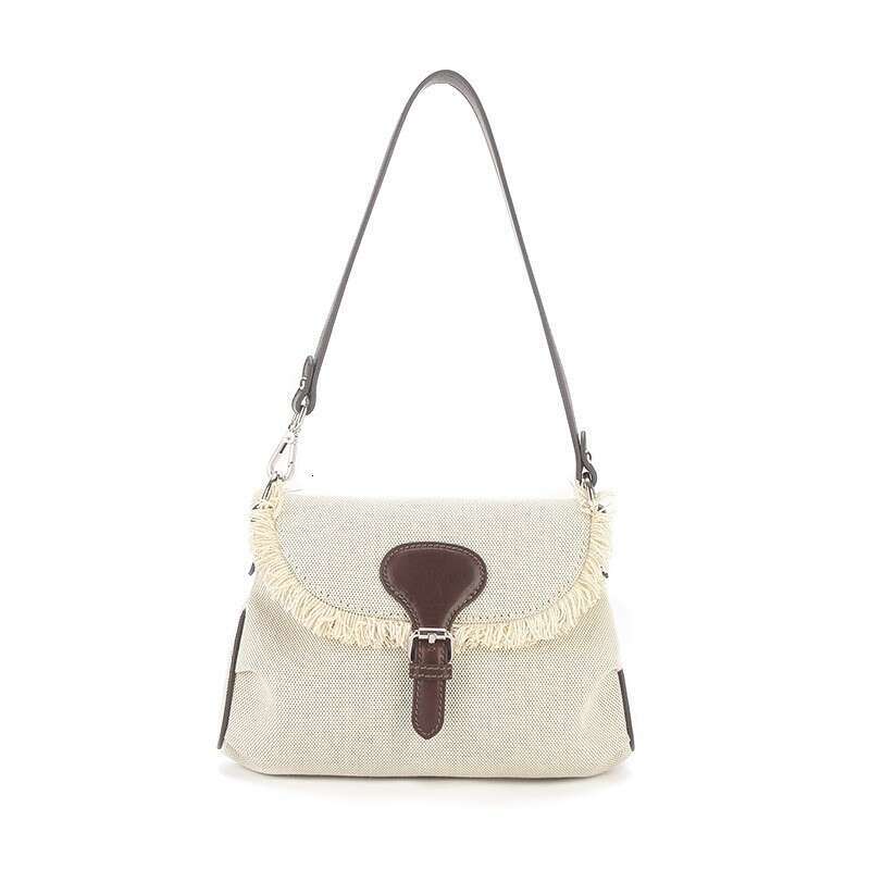 for Women 2023 Spring Summer New Simple Denim Underarm Niche Personality Handmade Wool Canvas Bag