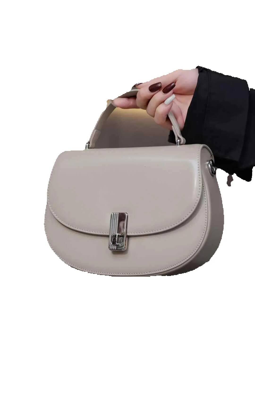Top Brand Quality New Style Design High-End Leather Saddle Bag Simple Fashion Versatile Bag Elegant Shoulder Crossbody Bag Trendy New Free Delivery De