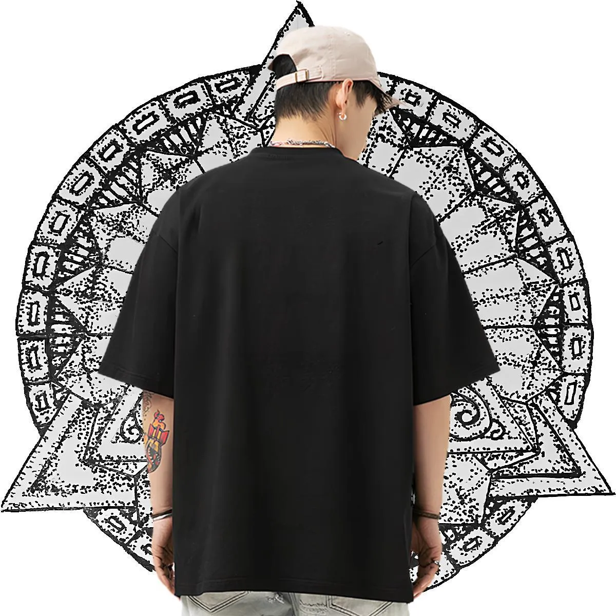 New Arrival T-Shirts 230g Cotton cool Anime Printing Street Clothes Breathable Short Sleeve Wholesale Men Tees Oversized 4XL