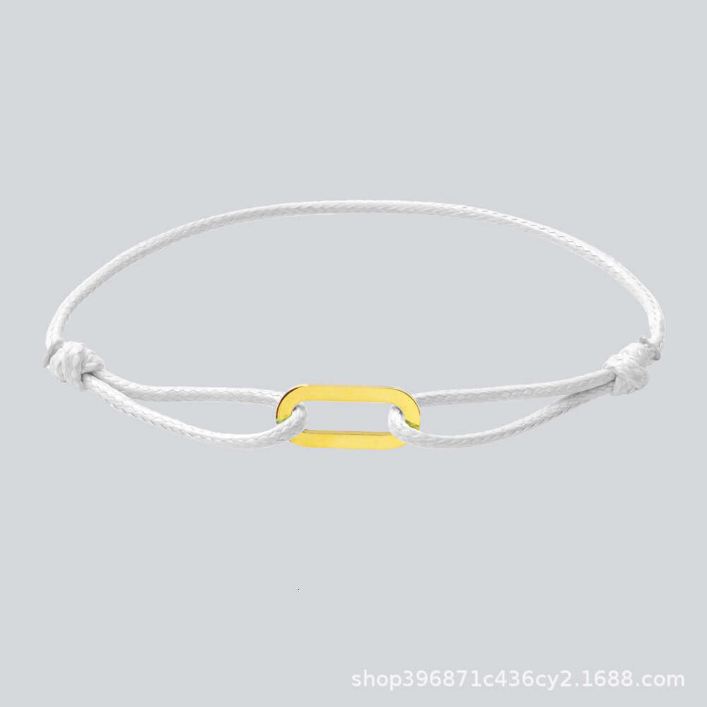 Handmade Woven Couple Single Loop DIY Bracelet Wax Cord Elegant Simple Adjustable