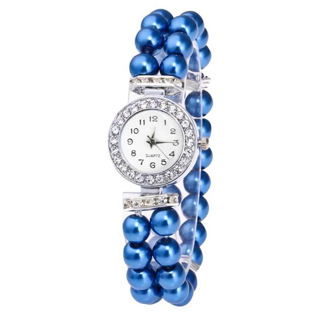 Fashion Women Casual Pearl String Watch Strap Quartz Wrist WatchXJ250527