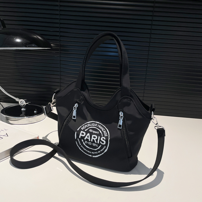 Luxury Brand Designer Bag Korean Style Casual Nylon Tote Bag Cross-Border New Fashion Letter Shoulder Tote Bag Large Capacity Crossbody Bag