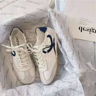 Comfortable breathable walking niche Forrest Gump flat bottomed casual shoes, women's Instagram trendy and lightweight classic sports shoes