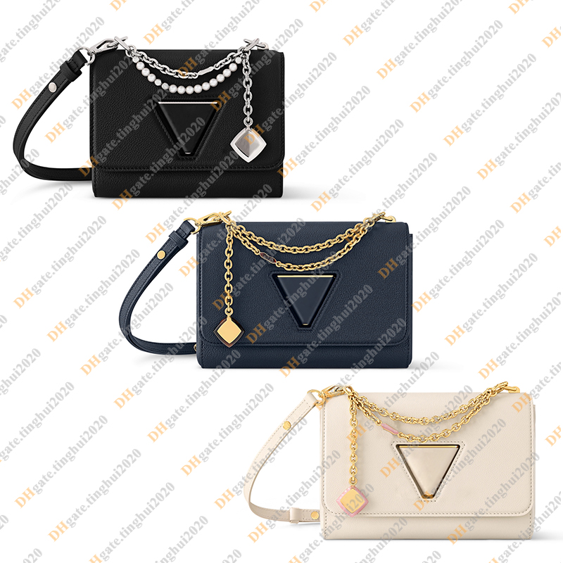 Ladies Fashion Casual Designe Luxury Twist Bag Chain Bag Crossbody Shoulder Bags Totes Handbag Top Handbag Bag TOP Mirror Quality M14636 M14342 M14341 Pouch Purse