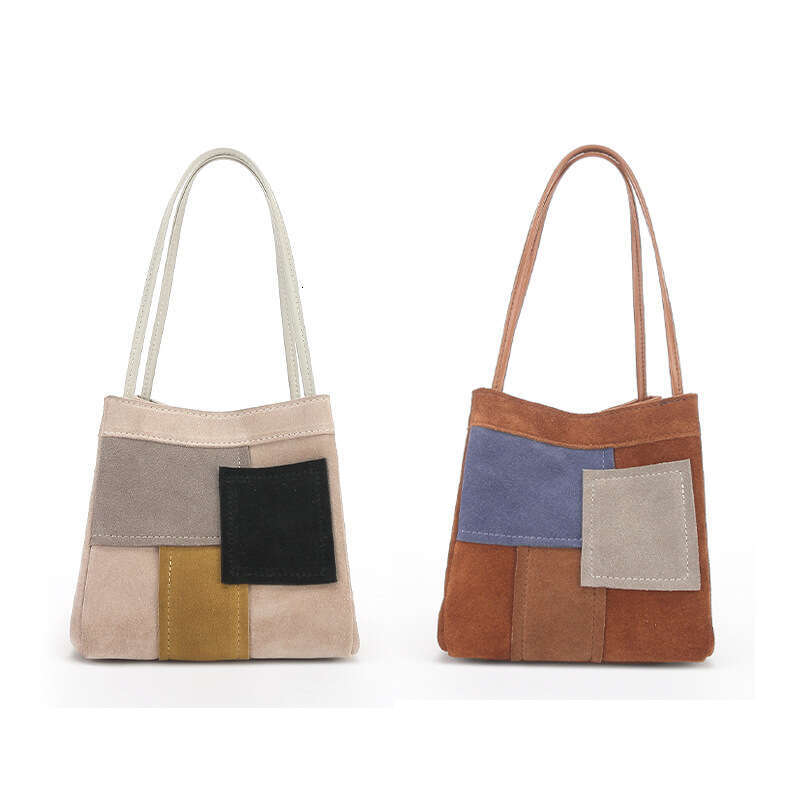 Matte Top Layer Cowhide Bucket High-end Niche Handbag Women's Bag New 2023