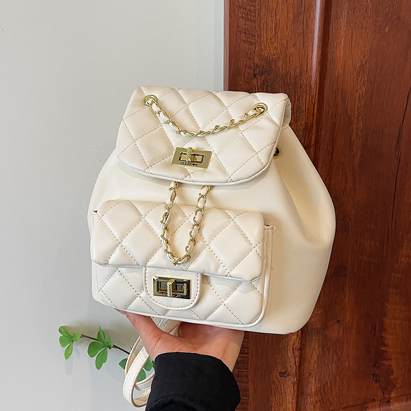 Free Shipping Designer Bag Summer Super Hot Niche Embroidered Thread Women's 2025 New Versatile Chain Exquisite Mini Backpack