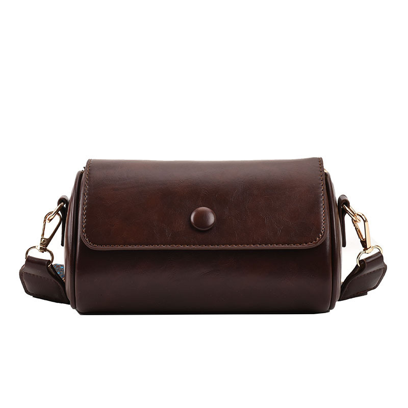 2025 new small women's niche trendy spring designer multifunctional broadband shoulder crossbody bag cylindrical bag