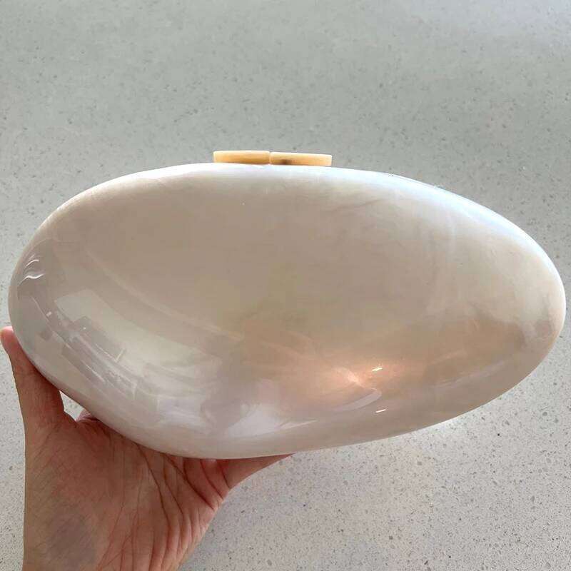 Pearl Acrylic Evening Bags Designer Clutch Purse Mini Women's Wallet Shell Chain Shoulder Crossbody Wedding Party Handbag