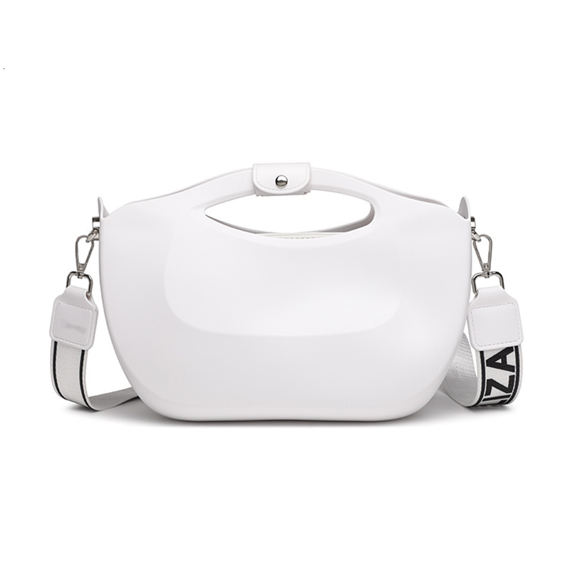 Luxury Brand Designer Bag Bohao PVC Jelly 2024 New Women's Fashion Wide Strap Cross Shoulder Handle Mother Bag 23032
