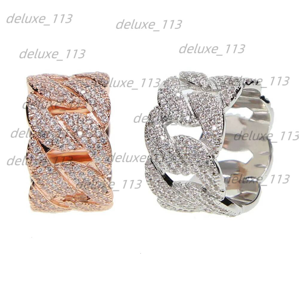 Ring, 2024 New Jewelry Brand Designer Moissanite Dia Ring, Ice-Covered Men's Hip-Hop Ring