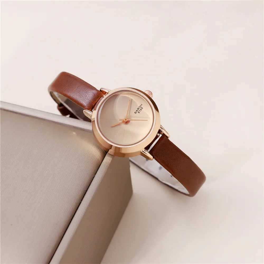 fashion slim leather lady quartz casual watch XJ250527