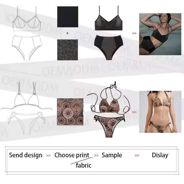 Custom Low Waist Lace Up Backless Women Swimwear Beachwear Sexy Two-Piece Bikini Set 2025