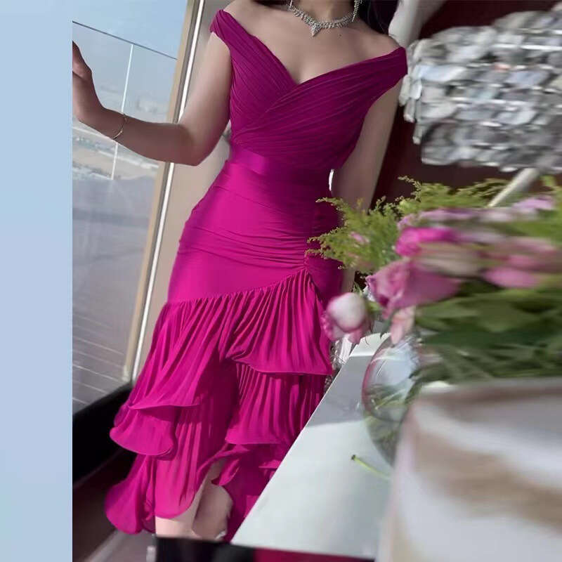 2025 Summer Hot European and American Women's Sweet Style Solid Color High Waist Slim Fit Sleeveless Dress New Casual Versatile Fashion Clothing