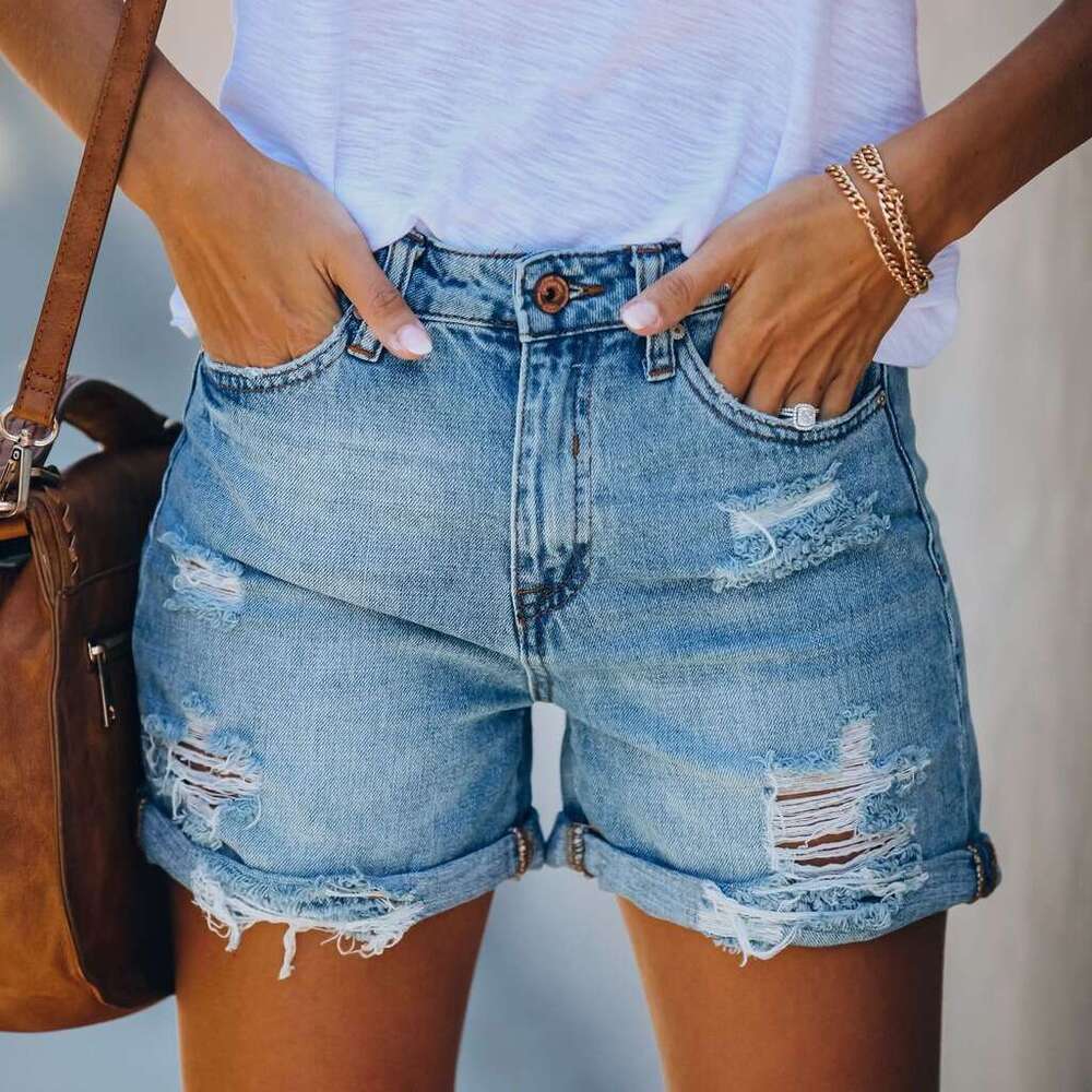 Shorts Women Denim Shorts Summer Street Style American Ripped Straight Jeans Women S Denim Shorts Jean Shorts