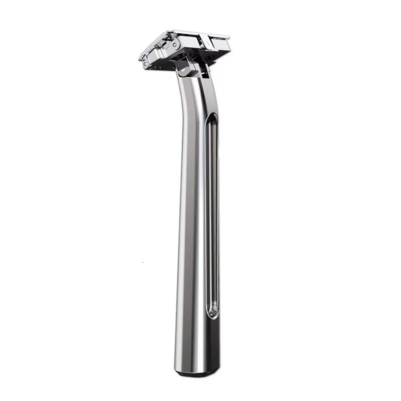 Interchangeable Blade Double Razor AllMetal EcoFriendly Shaver For Women And Men With 10 Stainless Steel SingleEdge Blades 250516