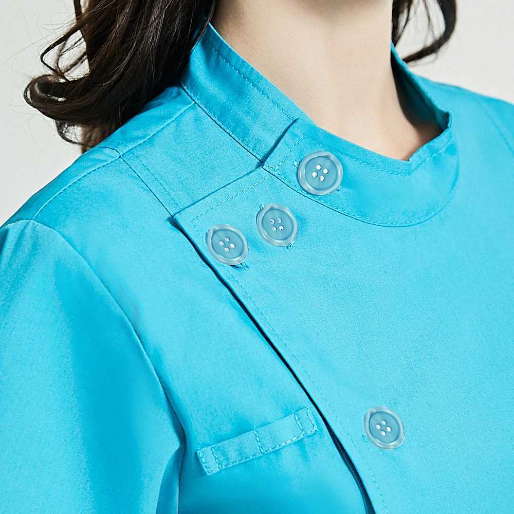 Nurse Scrubs Tops Women Workwear Beauty Sn Work Clothes Spa Uniform Scrub Shirt Surgical Tops Clinic Uniform Dentist Overalls X250528