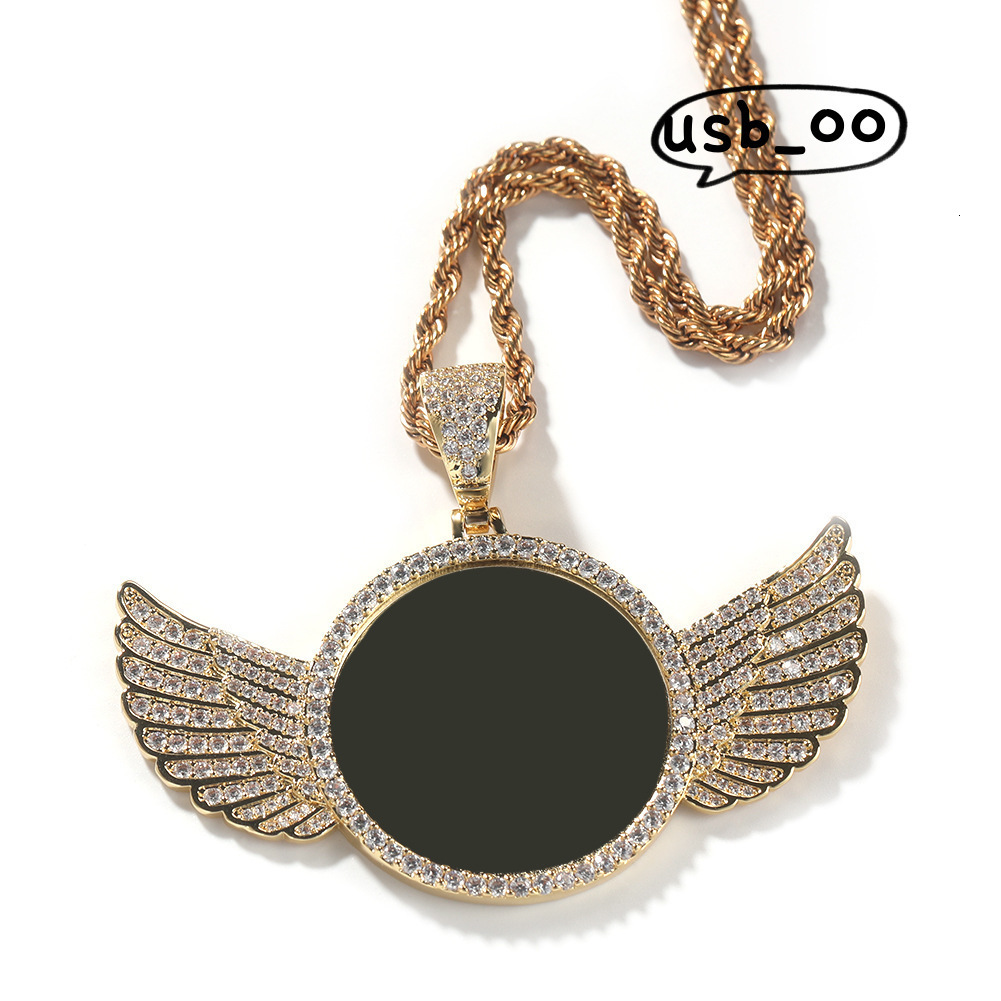 Custom photo style pendant Amoissanite pendant necklace Hip-hop jewelry gift Hip-hop style