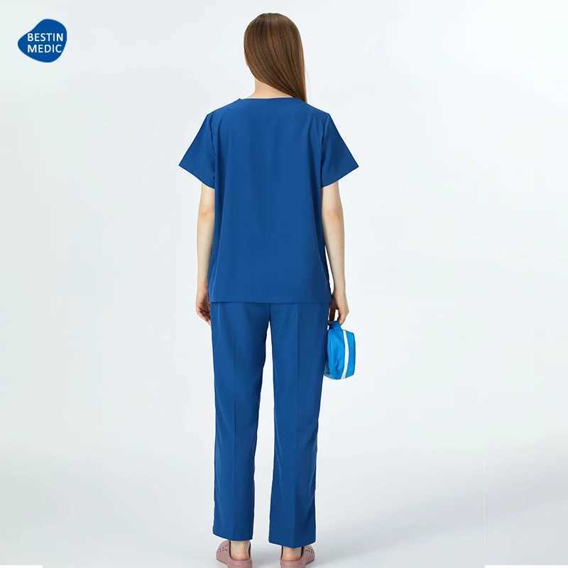 Comfort Doctor Scrub Sets Nurse Uniforms Hospital Work Clothes Pediatric Scrub Suit Clinic Surgery Set Medical Supplies S11 X250528