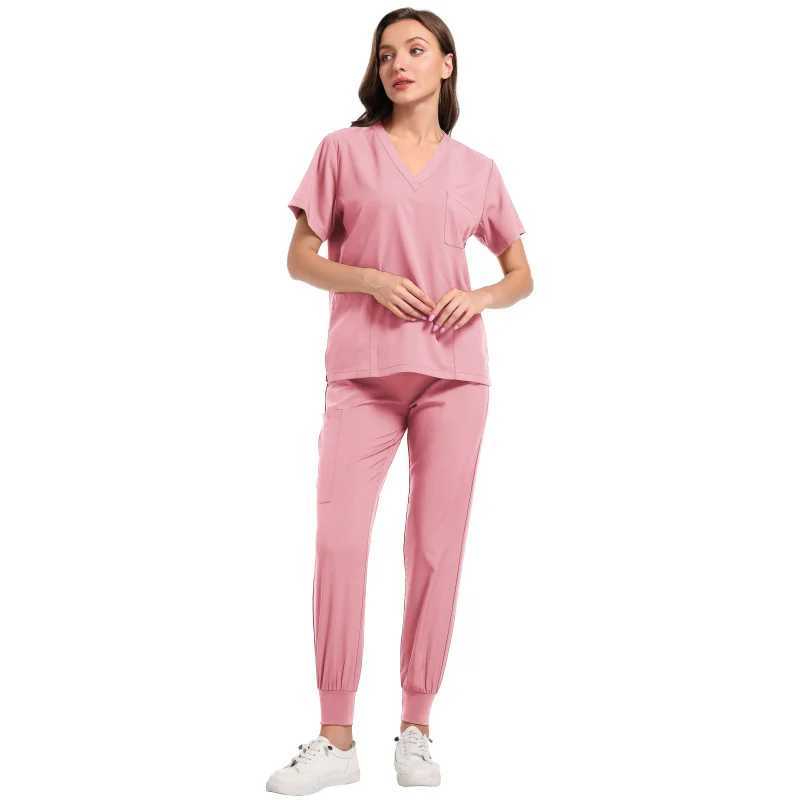 Medical Nurse Uniform 2Piece Workwear Medical Scrubs Set Hospital Uniform Surgery Dentist Overalls Spa Clinical Beauty Work Wear X250528