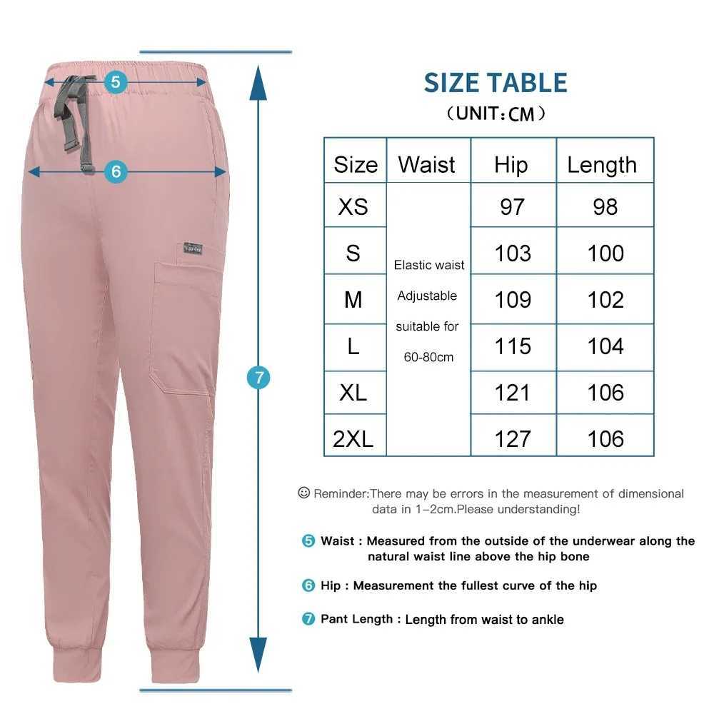 High Quty Working Pants Scrub Pet Grooming Women Workwear Nursing Jogger Scrub Pant Womens Medical Bottoms Nurse Accessories X250528