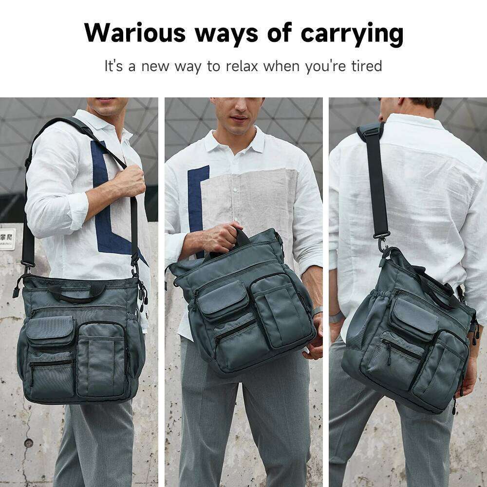 Multifunction Fashion Shoulder Messenger Bag Casual Business Men Briefcase Large Capacity Male USB Port Backpack Travel Handbag