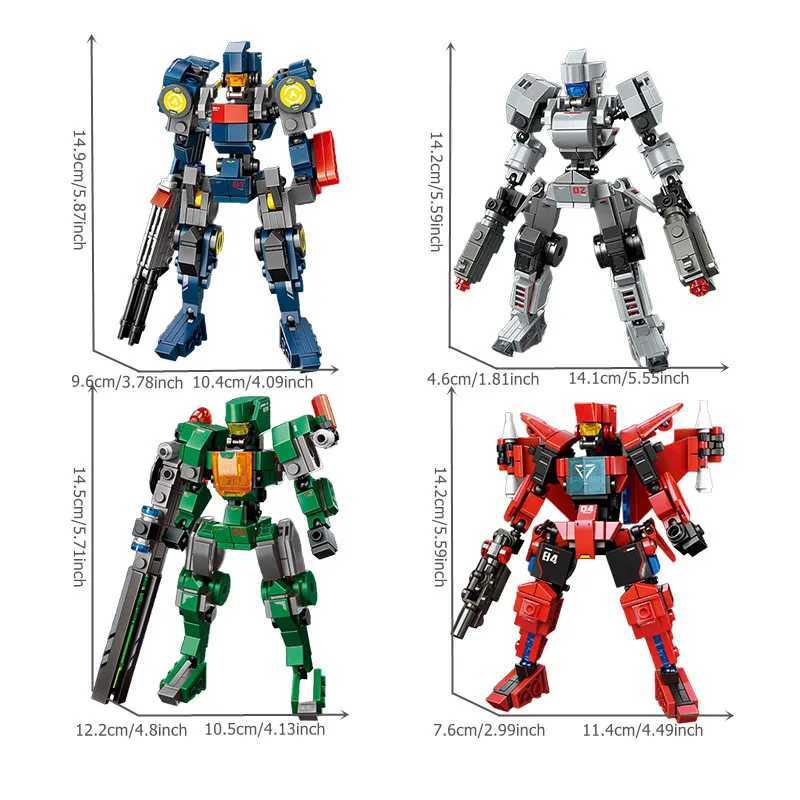 SEMBO Transforming Mech Assemblage Building Block MOC Robot Model Bricks Car Construction Set Kids Toys for Boys Birthday Gifts Free shipping