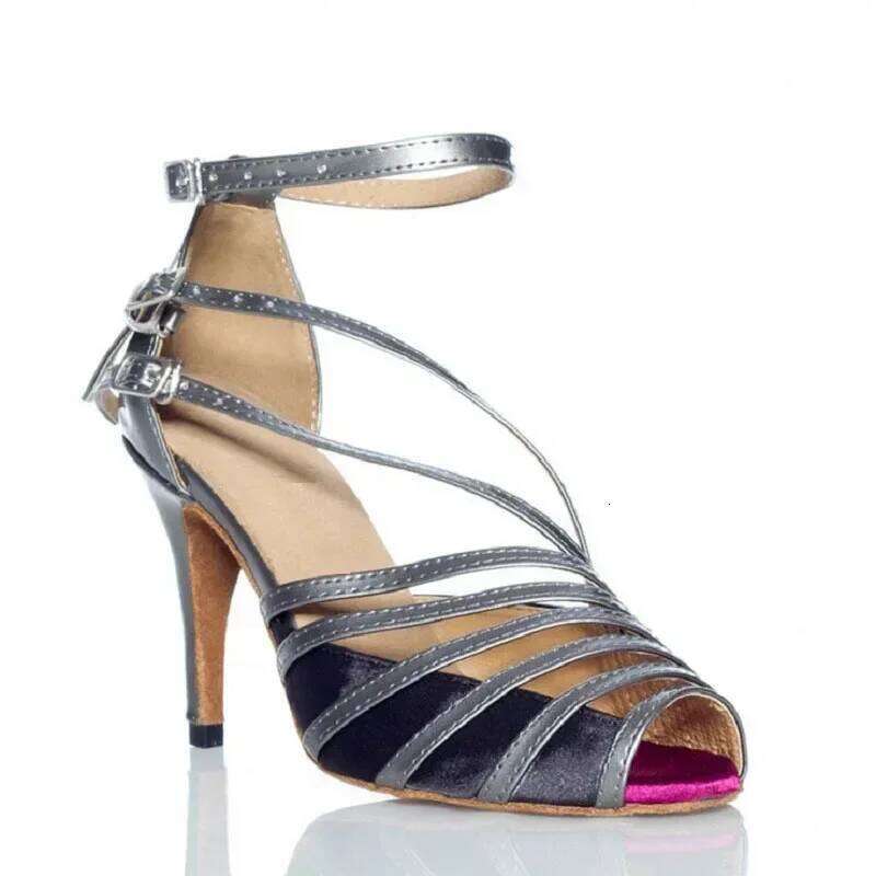 Women Latin Ballroom Dance Female Salsa Sandals Indoor Soft Sole Ladies Sambal Tango Shoes Party Stage Game Performance