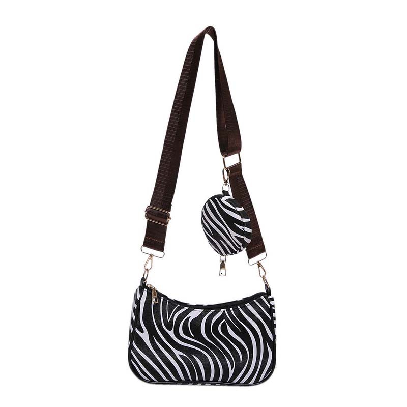 2025 New fashionable avant-garde women's niche design bag, summer popular new single shoulder underarm bag, classic leopard print designer single