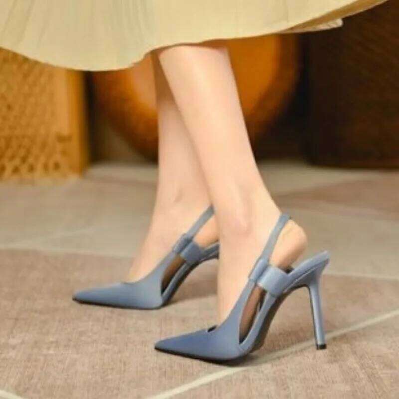 2024New Autumn Fashion Pumps Pointed Toe High Heels Shallow Women's Sandals Shoes for Women Zapatos Mujer