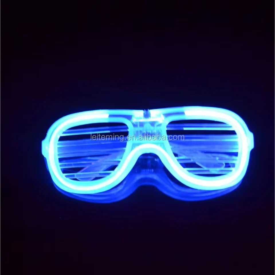Plastic LED shutter Glasses with 4 Colors for Kids Adults and Teenagers W250528