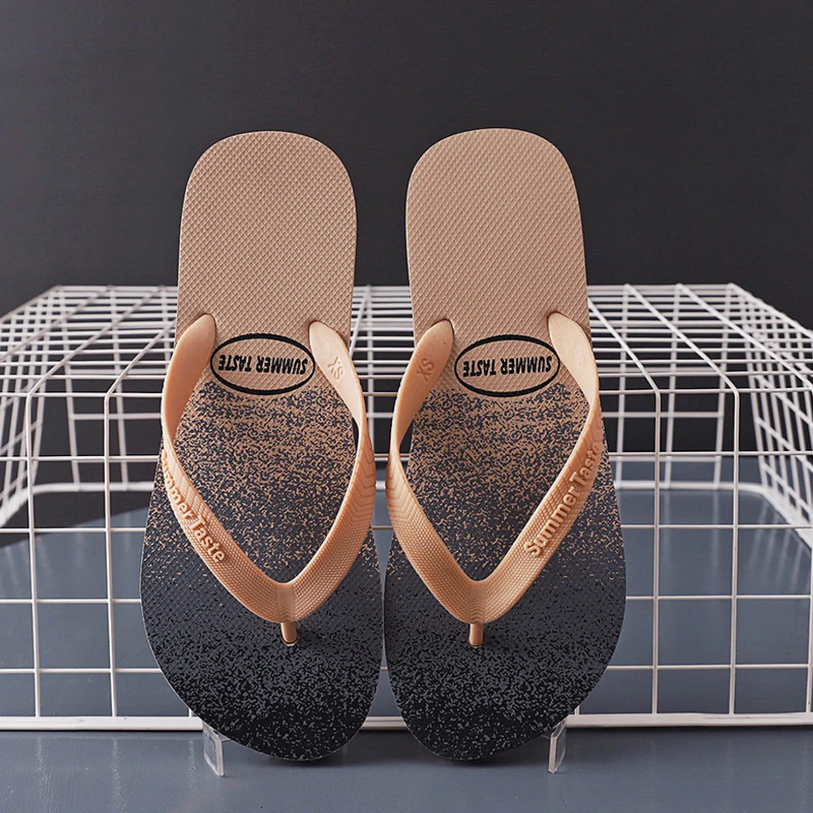 Mens Beach Slippers Size 13-15 Wear And MenS Flip Flops Fashion Slippers For Home Open Toe Indoor Flip Flops For Men 250526