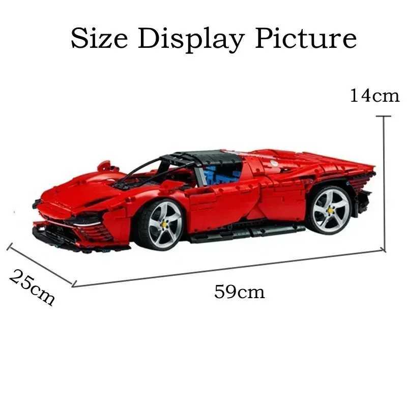3778Pcs Daytonae Sp3 Car Building Blocks Supercar Model Bricks Toys for Kids Adult Birthday Gift Compatible 42143 Z250528