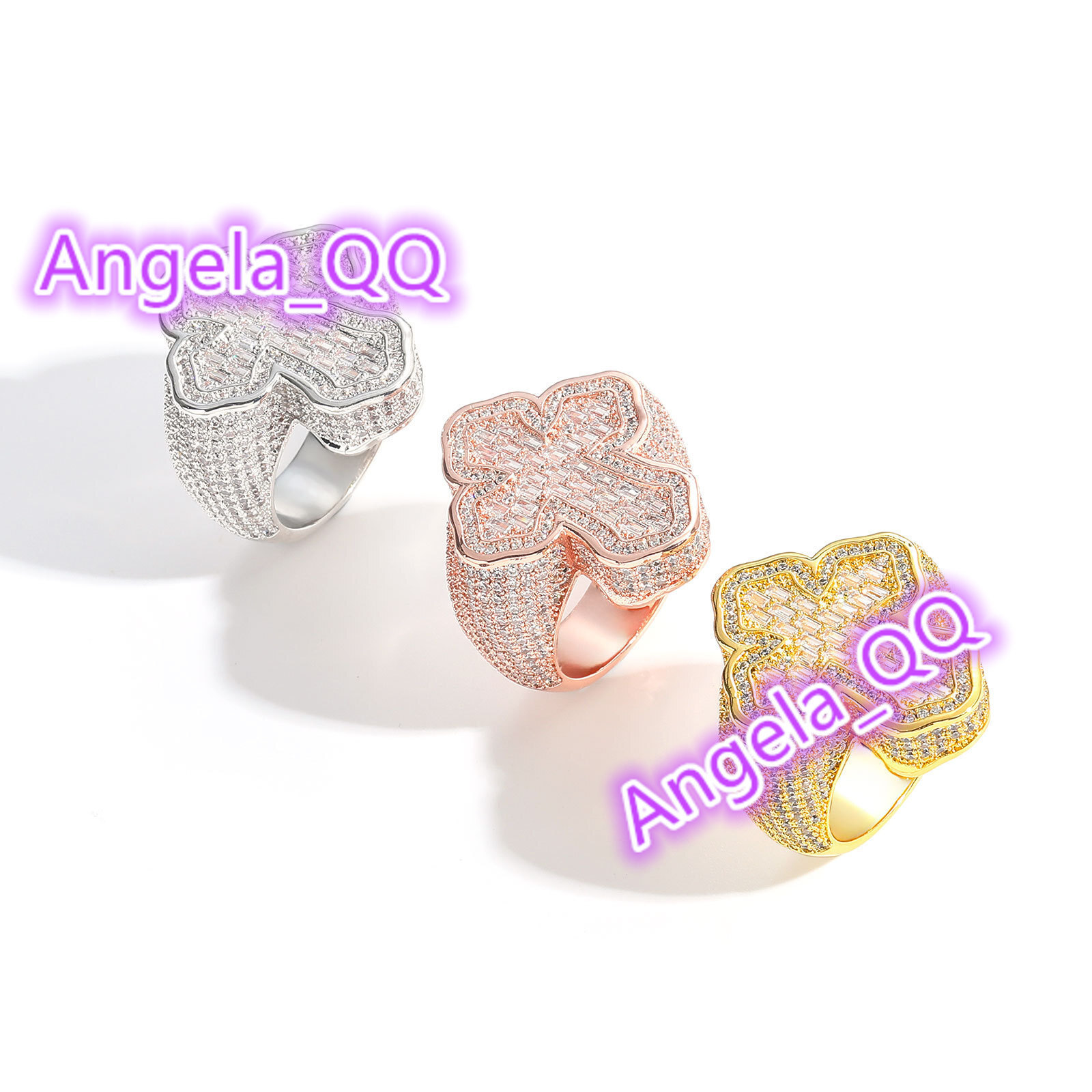 European American Personality Moissanite Ring Hip Hop Cross Shape Chunky Rings Luxury Moissanite Mens Rings