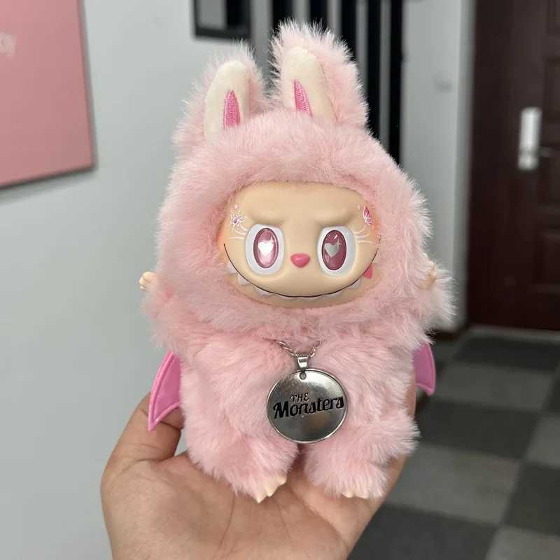 Hot S 17cm Monster Labubu Series Zimo Angel beat Vinyl Creative Doll Toy Cute Pendant Blind Box Kid Festival Gift X250528