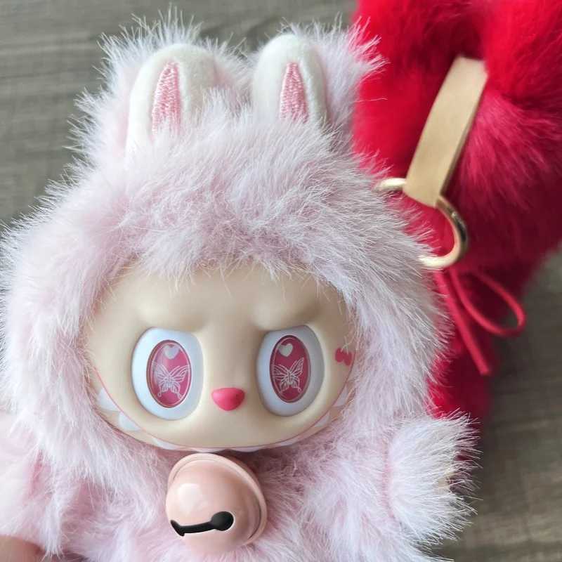 17cm The Monster Labubu Series Zimo Angel Purple Red Vinyl Creative Change Dolls High Quality Blind Box Gift X250528