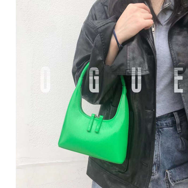 2023 New Genuine Hobo Women's Bag French Patent Leather Underarm Handbag for Women