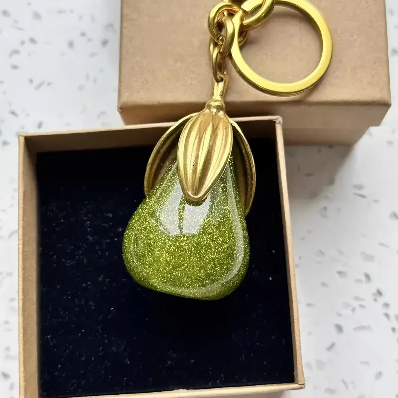 Pear fruit charm for handbag bag Fun Gift Idea 250527