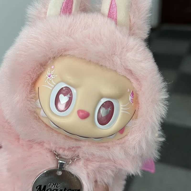 Hot S 17cm Monster Labubu Series Zimo Angel beat Vinyl Creative Doll Toy Cute Pendant Blind Box Kid Festival Gift X250528