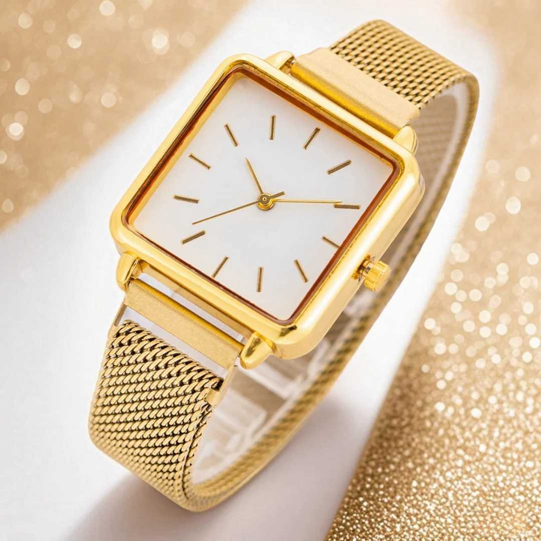 Luxury Top Brand Womens Quartz Watches Fashion Square Analog Wrist Watches for Women Simple Ladies Clock Gift reloj de mujerXJ250527