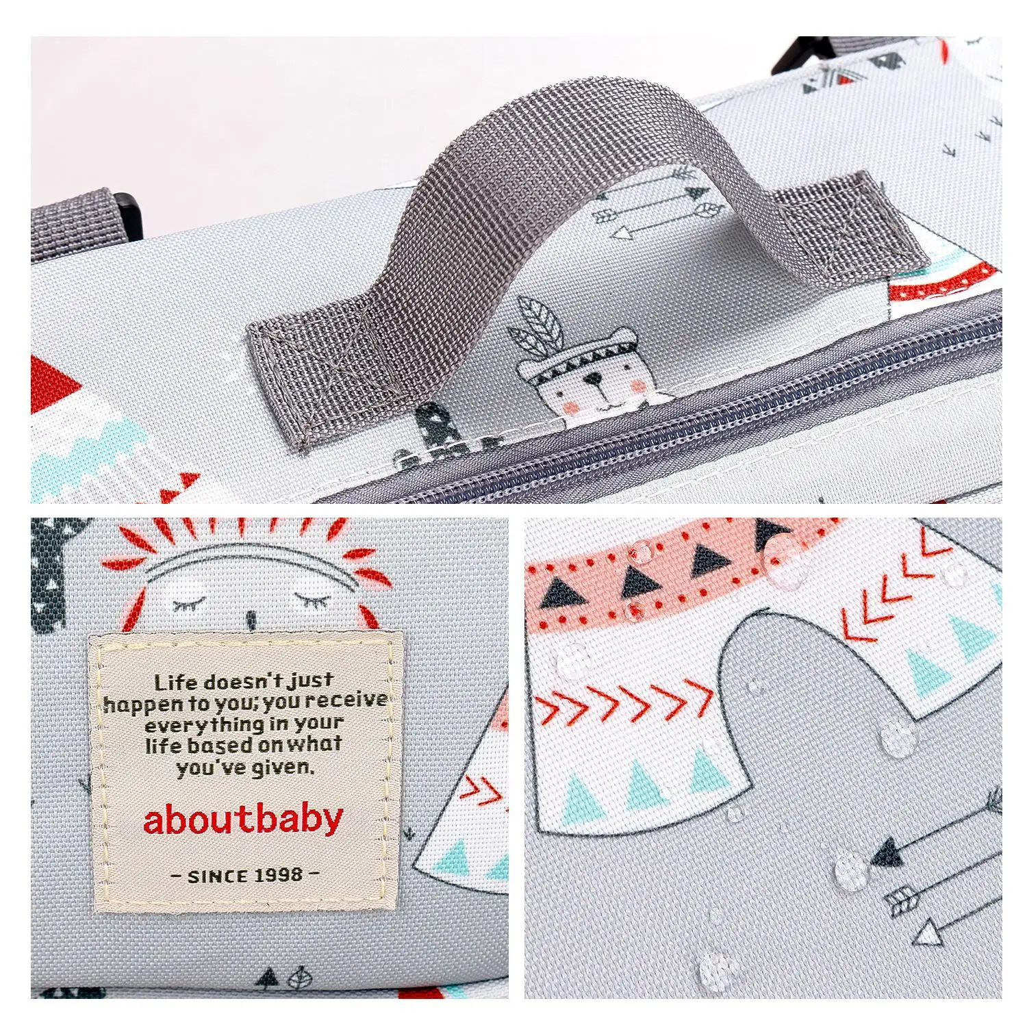 Waterproof Baby Mummy Bags Fashion Prints WetDry for Disposable Reusable Maternity Diaper Bag Double Handle Wetbags 250527