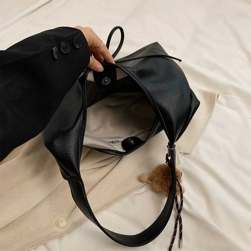 Hobo Bag PU Leather Solid Color Shoulder Bag for Women Bow Crescent Bag Trendy Mini Purse for Commuting Travel Y250528