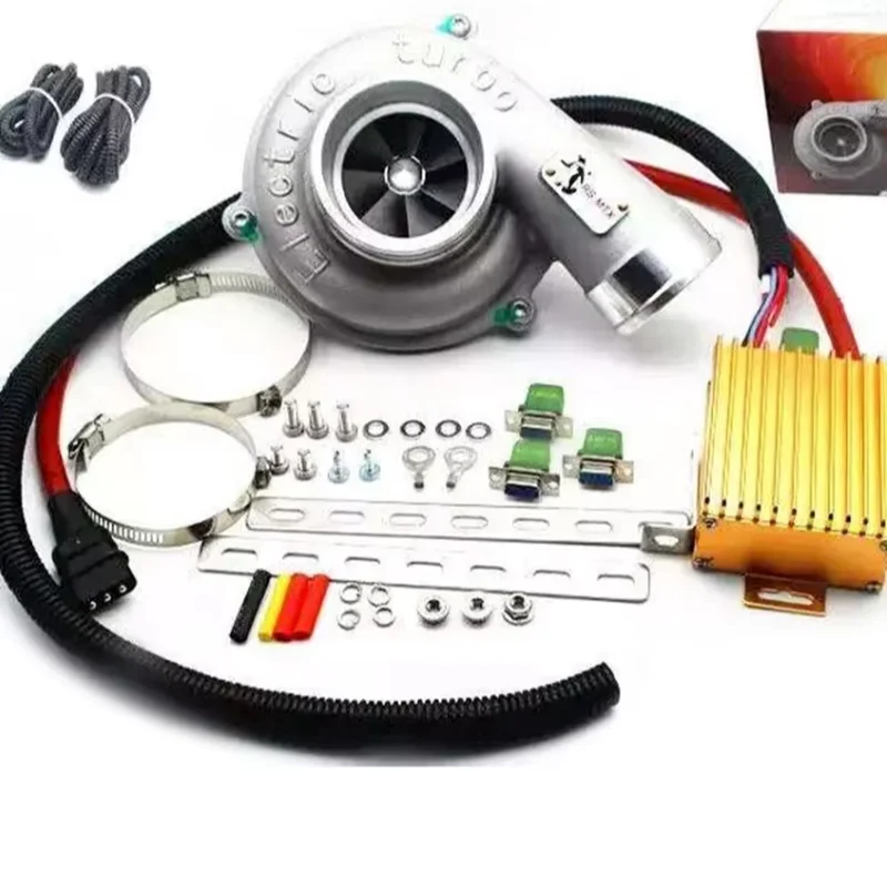 Electric Turbo Supercharg er Kit Thrust Motorcycle Electric Turbocharger Air Filter Intake for all car improve speed