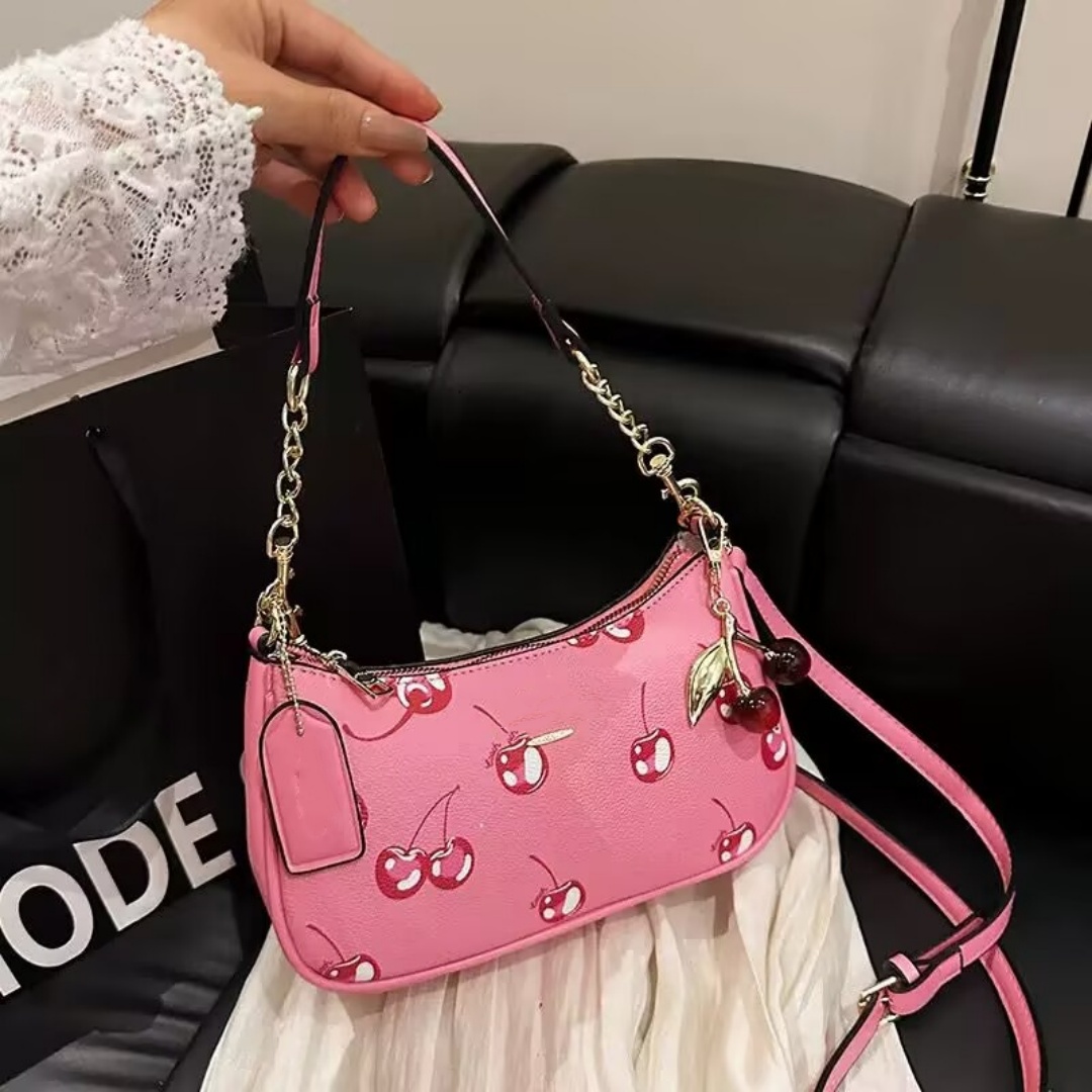 Cherry Teri shoulder Bag designer Purse Genuine leather underarm handbag Armpit tote leather crossbody denim Sacoche ladies Clutch wallet Hobo purses